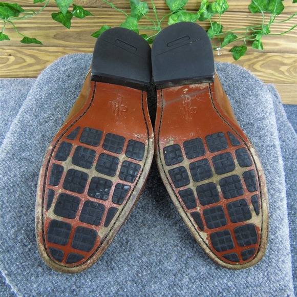 Cole‎ Haan C08189 Men Derby Oxfords Shoes Brown Leather Lace Up Size 10.5 Medium main image 6